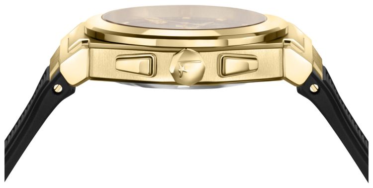 Ferragamo Vega Chrono Silicone Watch Gold
