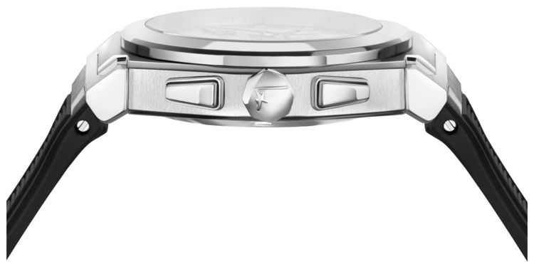 Ferragamo Vega Chrono Silicone Watch Stainless Steel