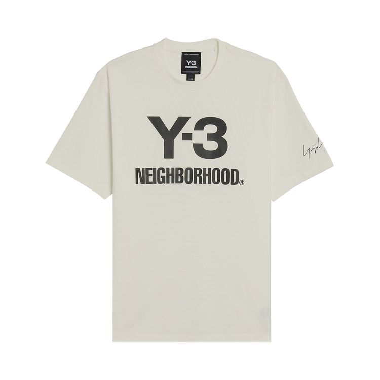 Y 3 x Neighborhood Logo Tee White
