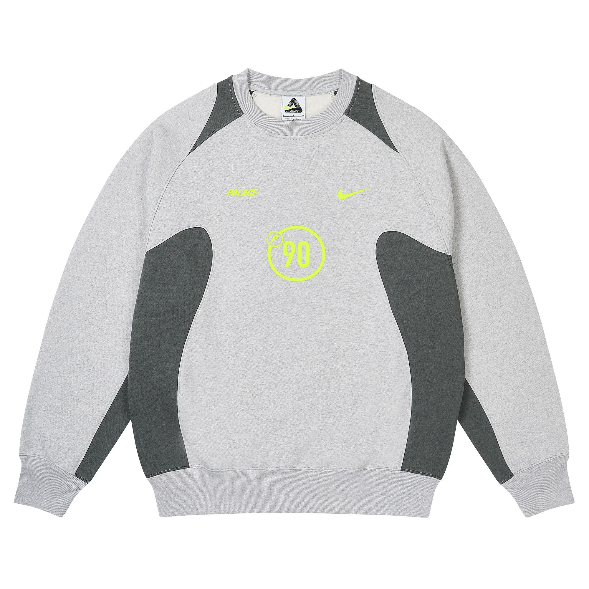 PALACE Nike Total P90 Crew Grey M パレス Buy Palace x Nike Total P90 Crew 'Grey Marl' - P29NCS002 | GOAT