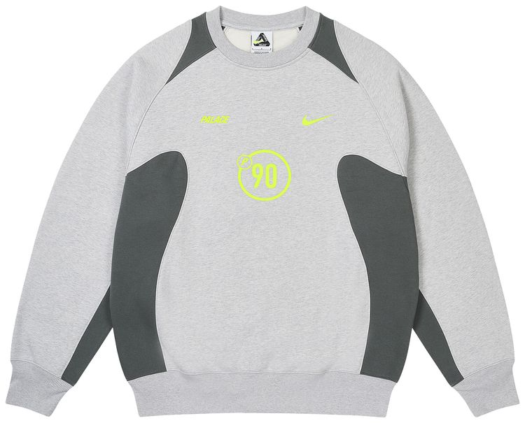 Palace x Nike Total P90 Crew Grey Marl