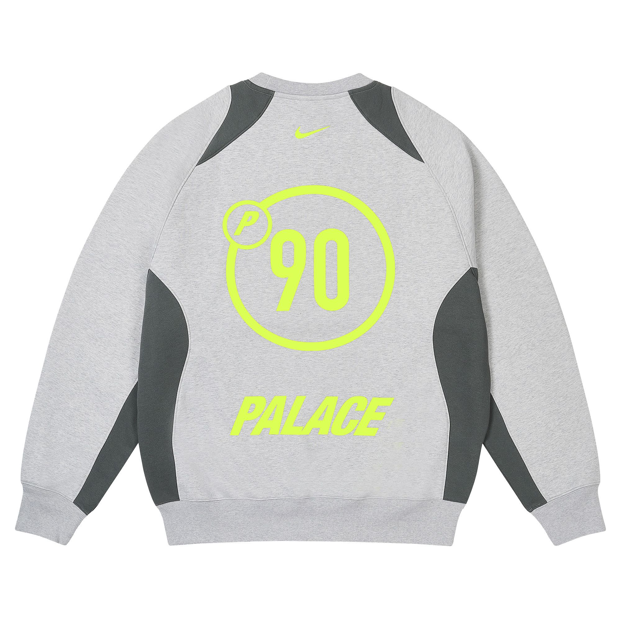 Buy Palace x Nike Total P90 Crew 'Grey Marl' - P29NCS002 | GOAT