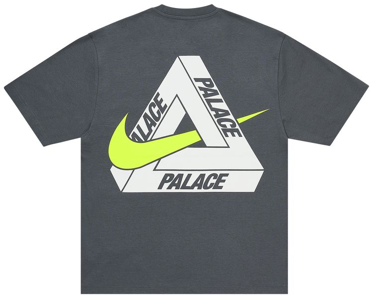 Palace x Nike Tri Swoosh T Shirt Charcoal