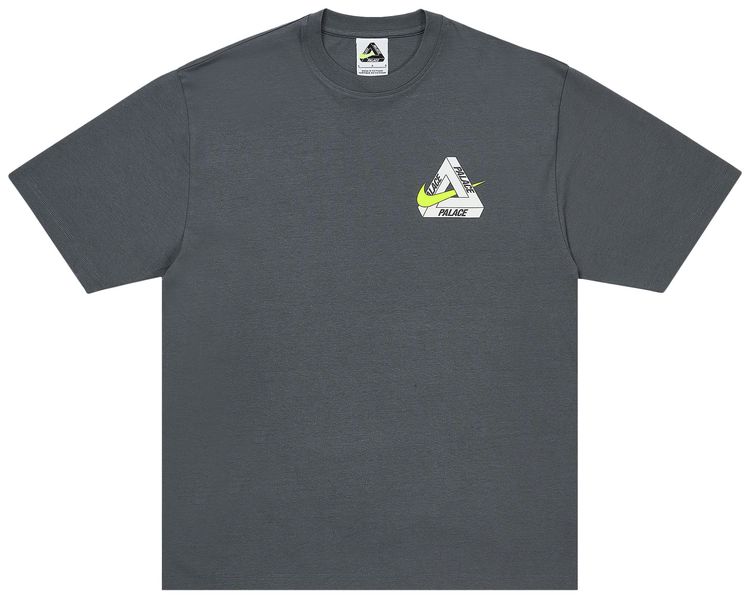 Palace x Nike Tri Swoosh T Shirt Charcoal