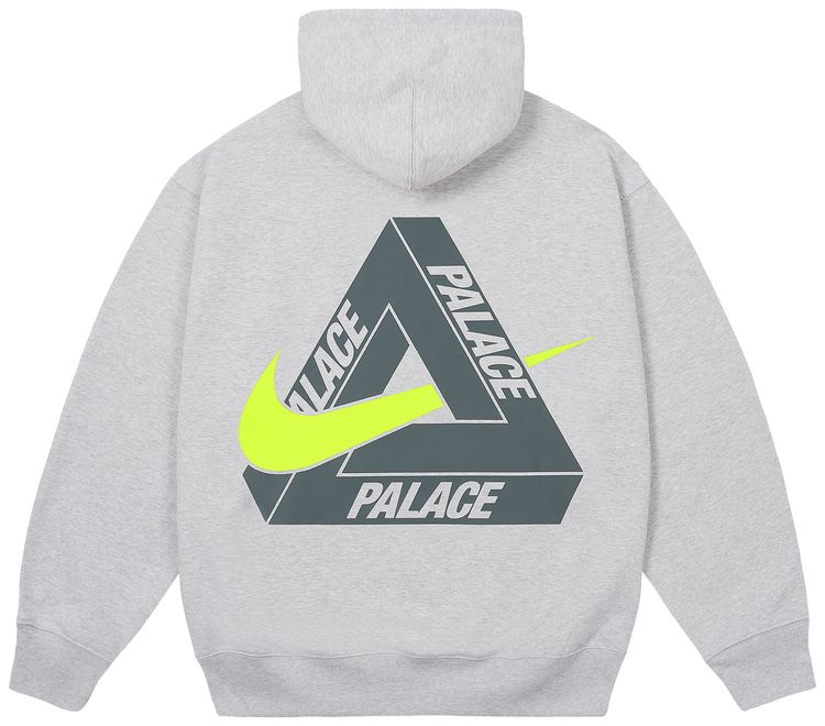 Palace x Nike Tri Swoosh Hood Grey Marl