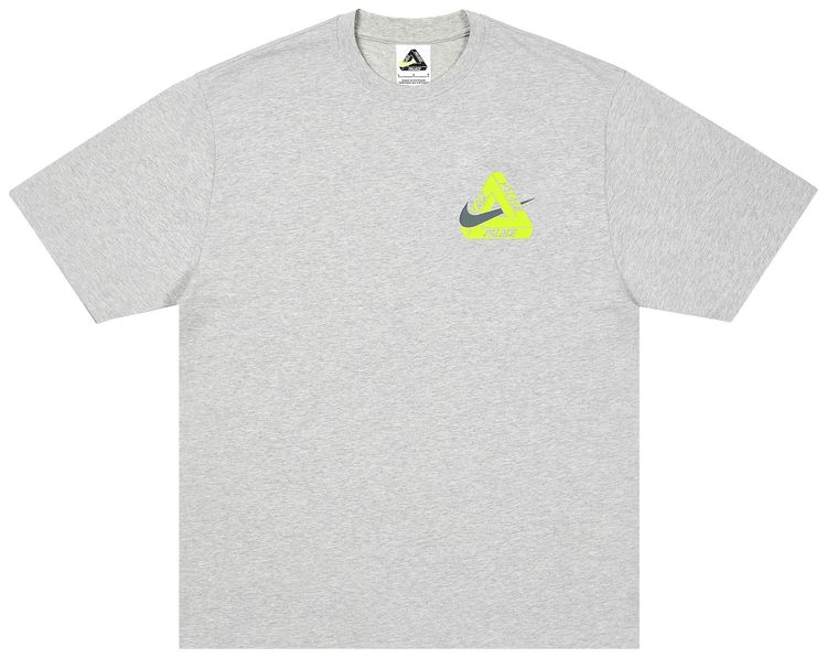 Palace x Nike Tri Swoosh T Shirt Grey Marl