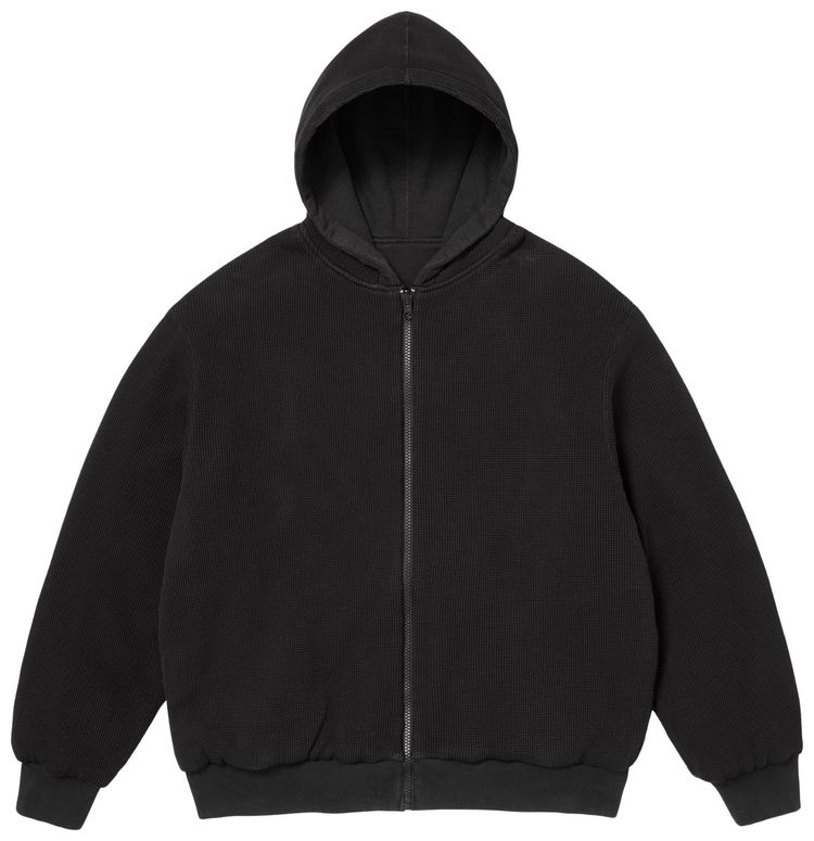 Supreme Reversible Work Zip Up Hooded Sweatshirt Black