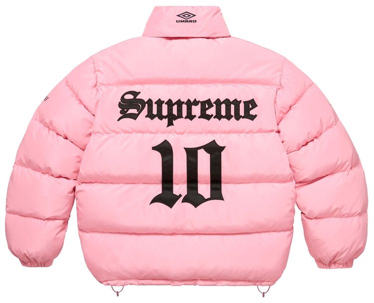 Supreme x Umbro Down Puffer Jacket Pink