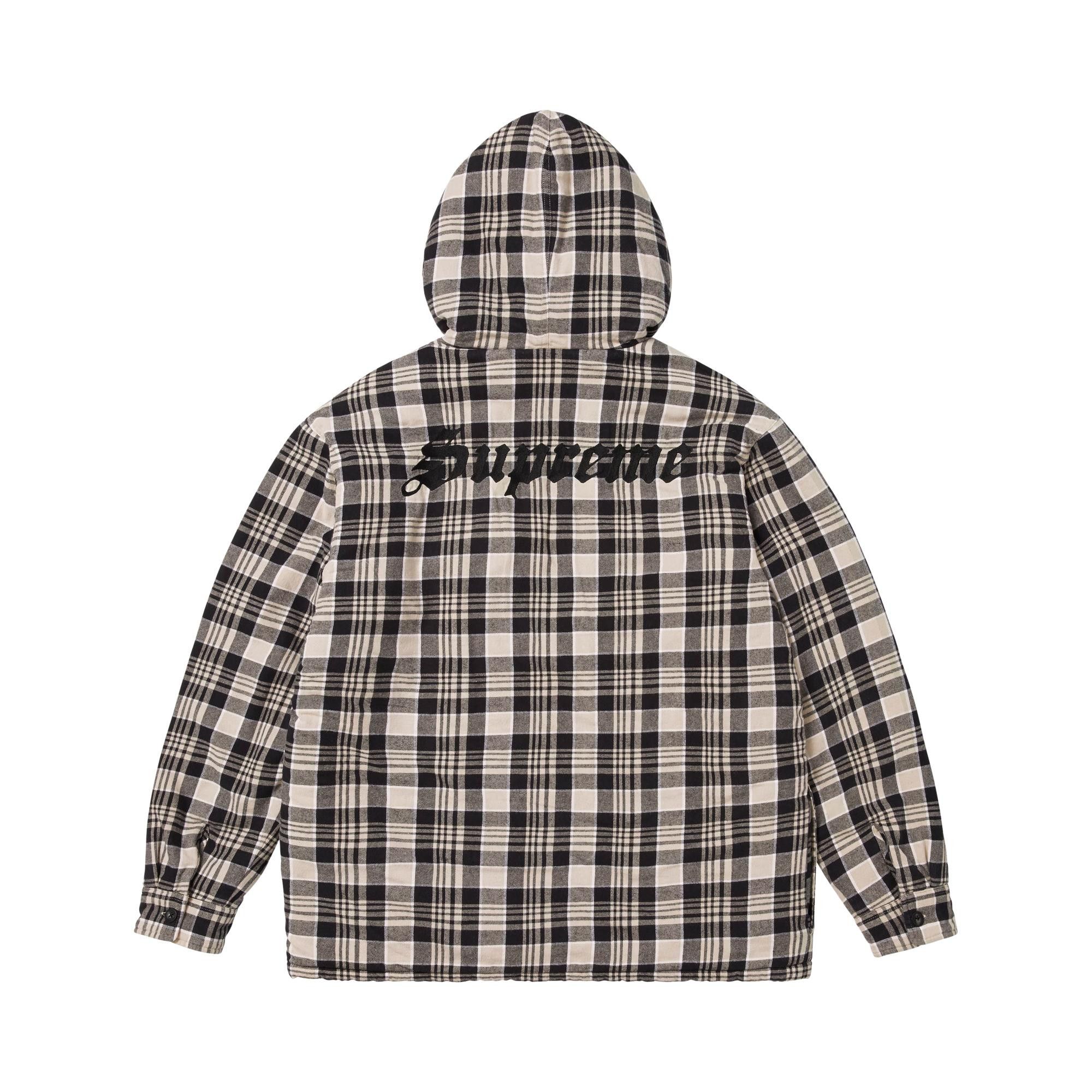 Buy Supreme Lined Zip Up Hooded Flannel Shirt 'Light Tan' - FW25S6