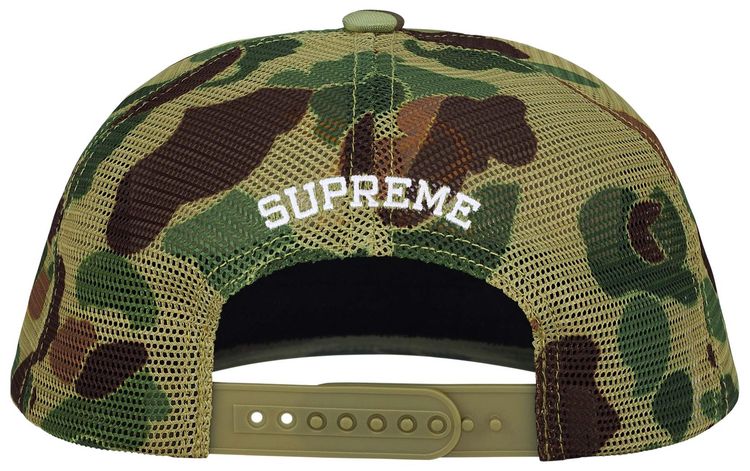 Supreme Contrast S Mesh Back 6 Panel Olive Camo
