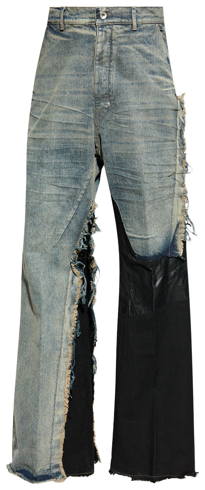 Rick Owens Pantaloni In Denim Joris Trousers Dirty HustlerBlack