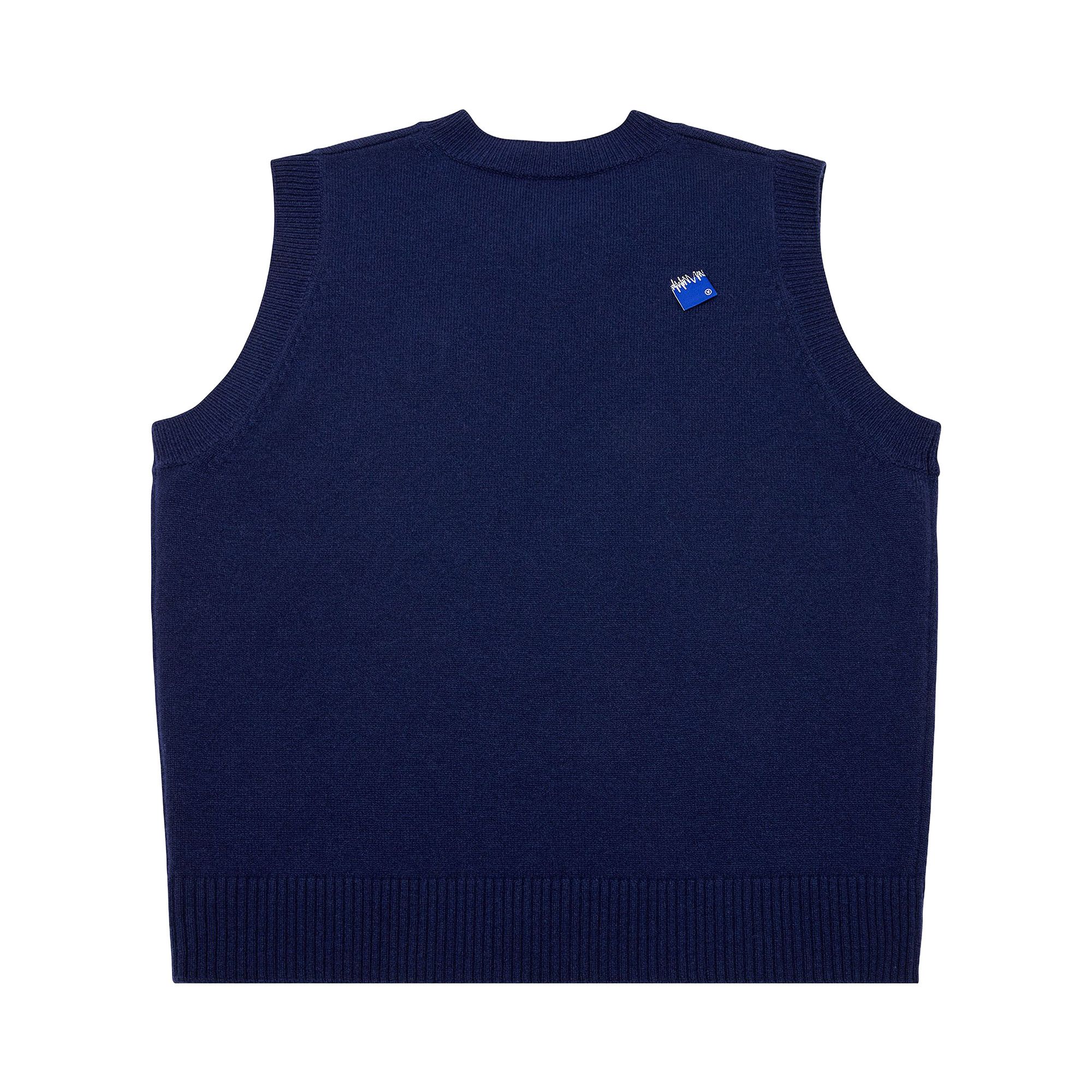Buy Ader Error Knitted Vest 'Navy' - BO42FYKT0201NV | GOAT