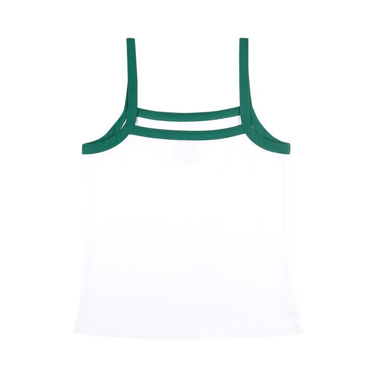 Sporty  Rich Crown Tennis Pique Tank WhiteAlpine