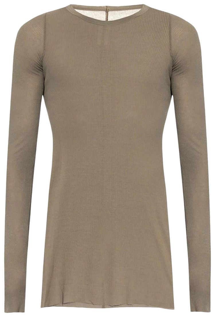 Rick Owens Rib Long Sleeve T Darkdust