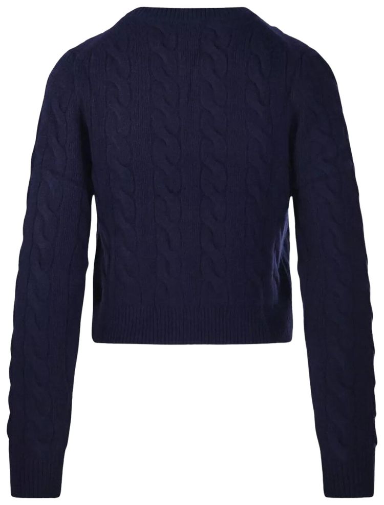Polo Ralph Lauren Long Sleeve Crew Neck Cardigan Hunter Navy