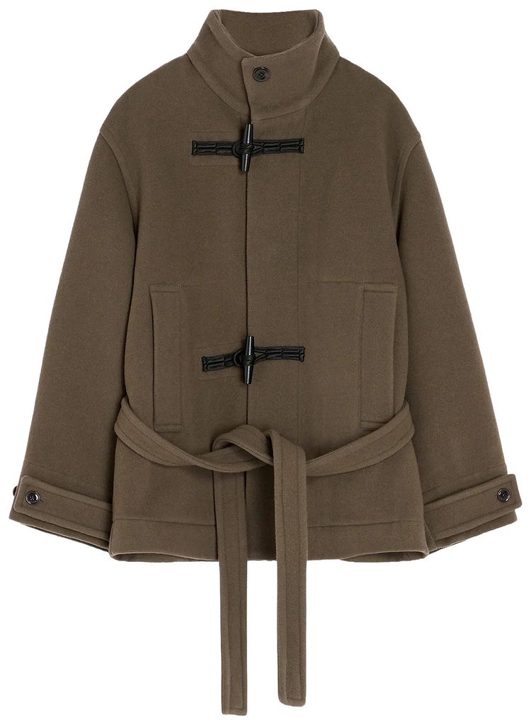 Lemaire Short Duffle Coat Dark Squirrel