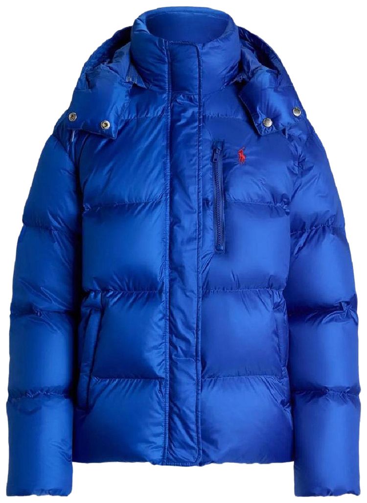 Polo Ralph Lauren Nylon Taffeta Insulated Coat New Iris Blue