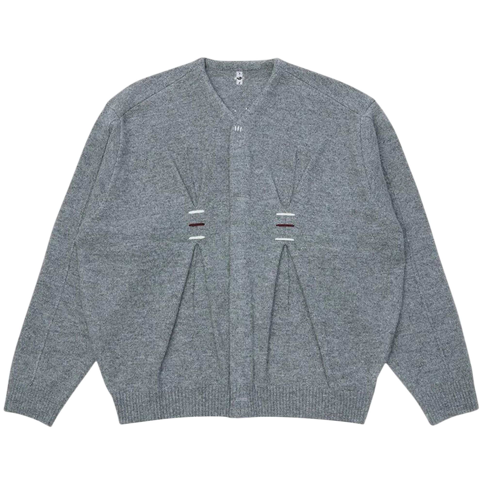 Buy Ader Error Cardigan 'Grey' - BO01FWKT0703GR | GOAT