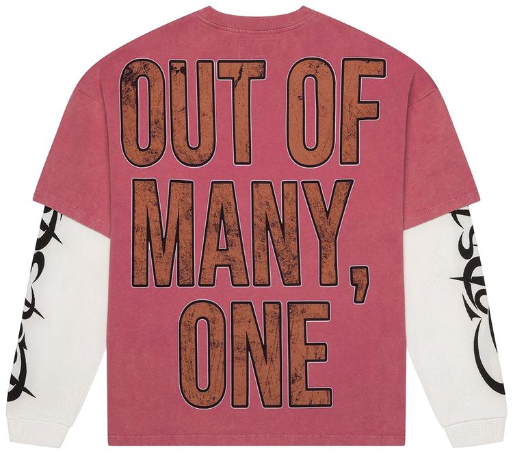 Godspeed Space Traveler Layered T Shirt Pink