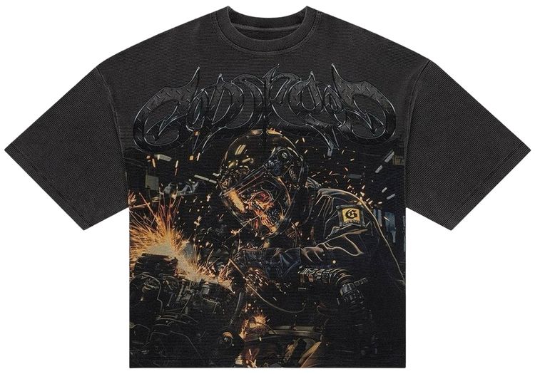 Godspeed Under Construction Thermal T Shirt Grey Wash