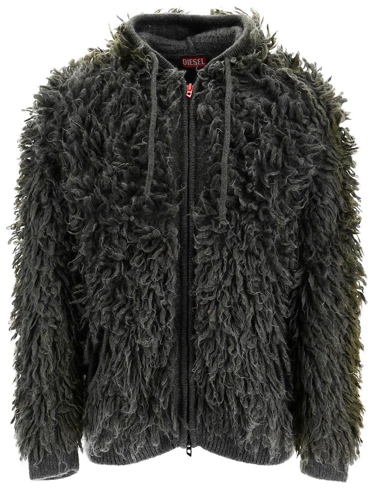 Diesel D Gir S Track Zip Denim Hoodie Blue