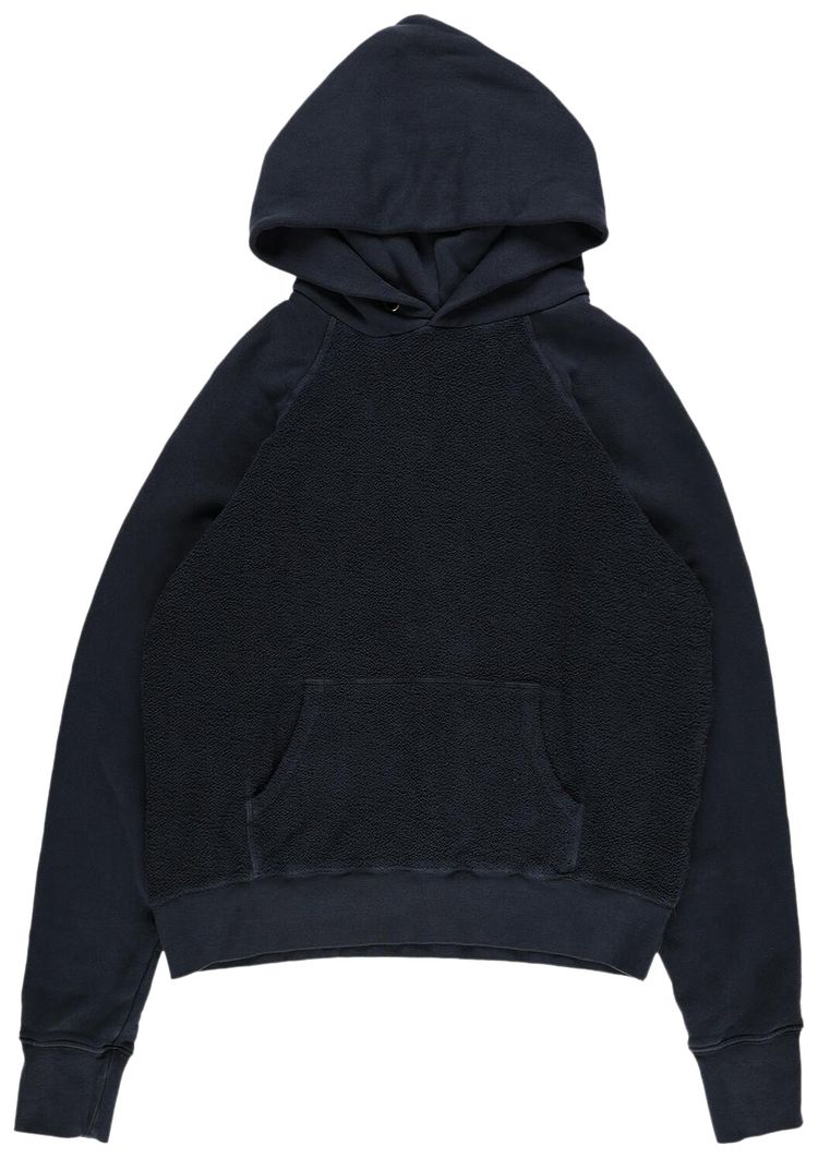 Les Tien Heavyweight Classic Raglan Hoodie Faded Black