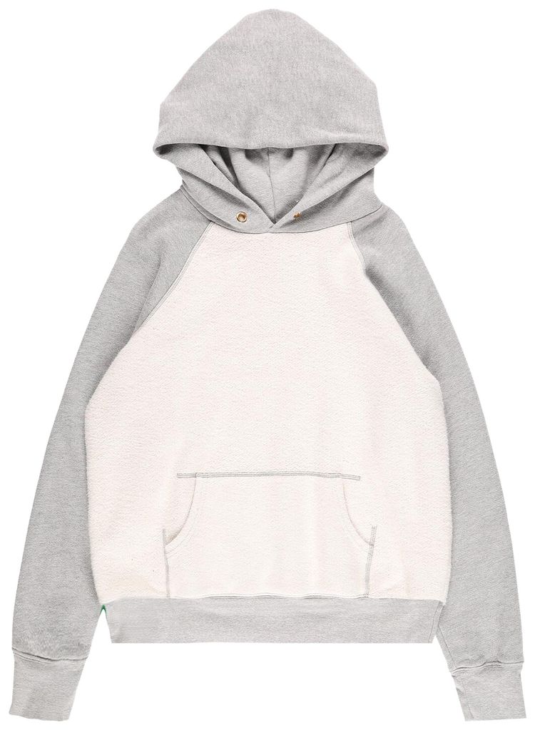 Les Tien Heavyweight Classic Raglan Hoodie Heather Grey