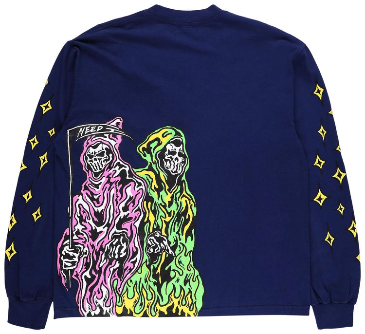 Warren Lotas Need Reaper Long Sleeve T Shirt Blue