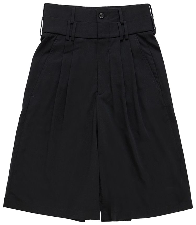 Namacheko Double Waistband Shorts Black