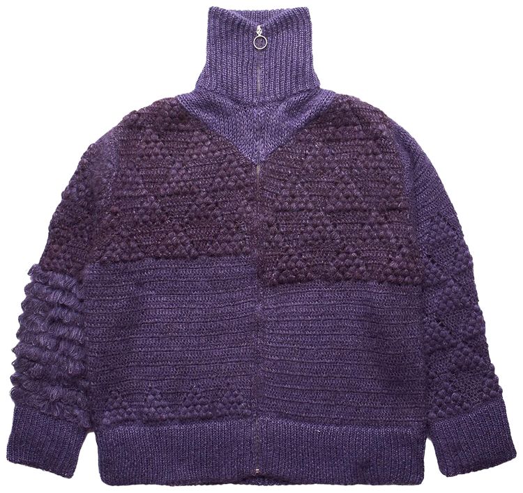 Namacheko Borrujered Zip Up Cardigan Purple