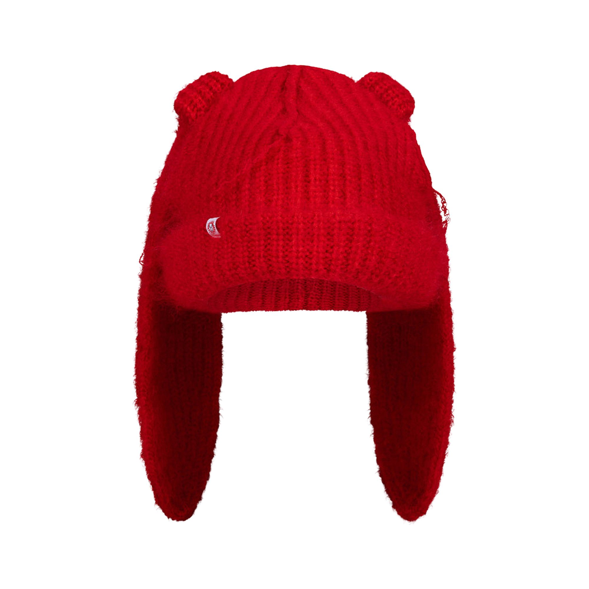 Buy Charles Jeffrey Loverboy Mohair Chunky Rabbit Beanie 'Red