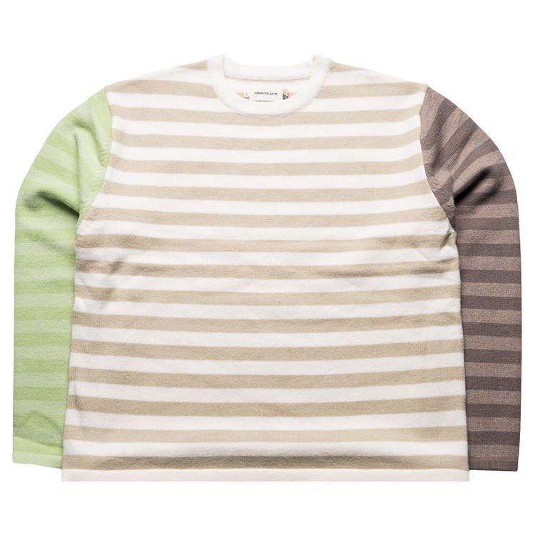 Honor The Gift Multi Stripe Crewneck Bone