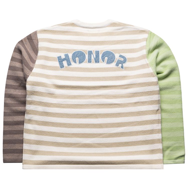 Honor The Gift Multi Stripe Crewneck Bone
