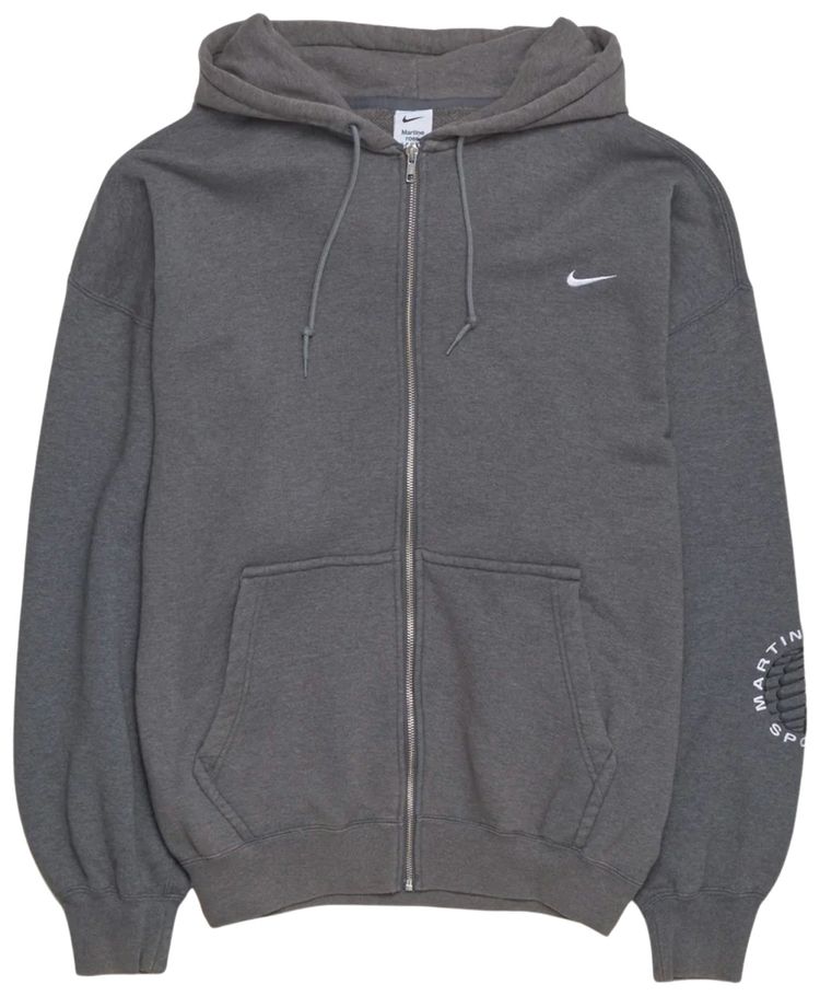 Nike x Martine Rose Full Zip Hoodie Charcoal GreyWhite