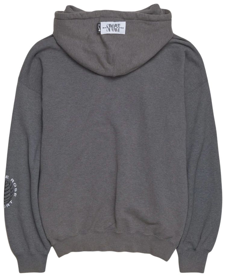 Nike x Martine Rose Full Zip Hoodie Charcoal GreyWhite