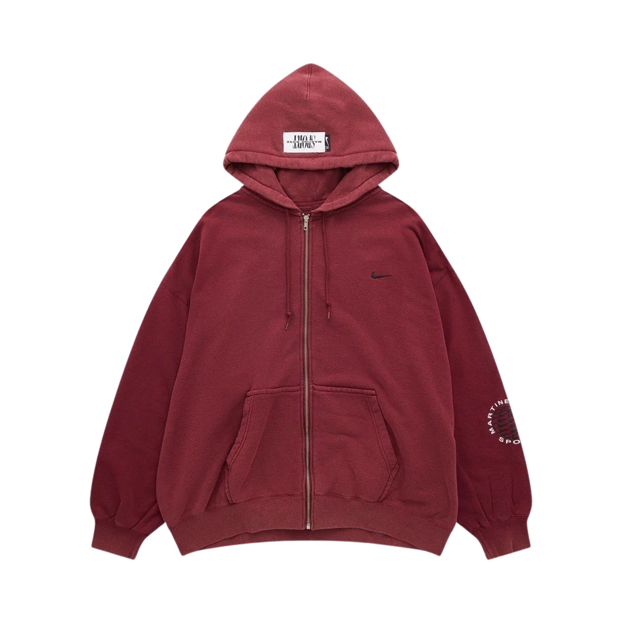 nike maroon zip up