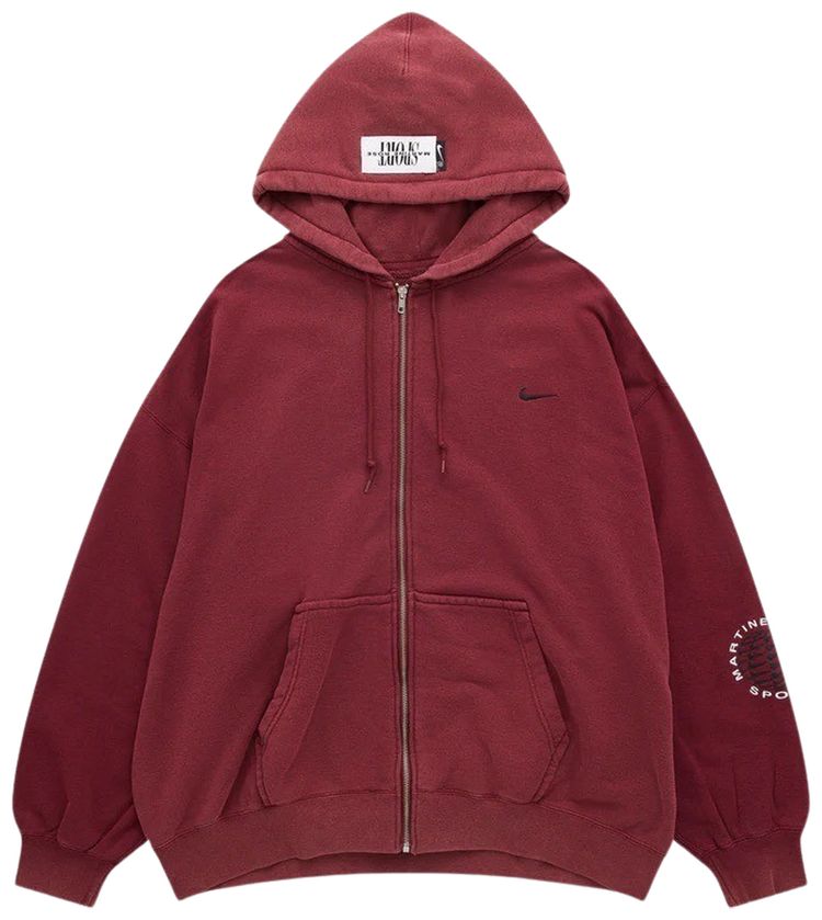 Nike x Martine Rose Full Zip Hoodie Team Crimson