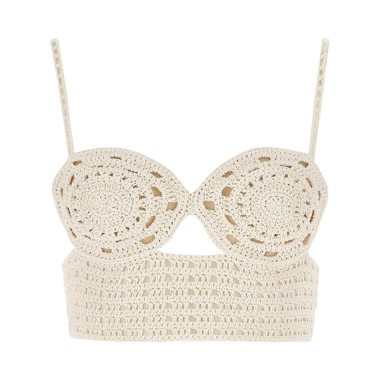 Magda Butrym Top Bra Cream