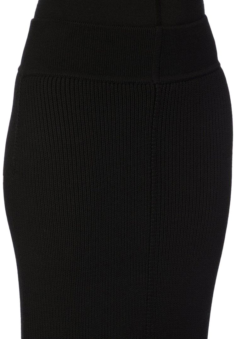 Rick Owens Short Sliced Skirt Black