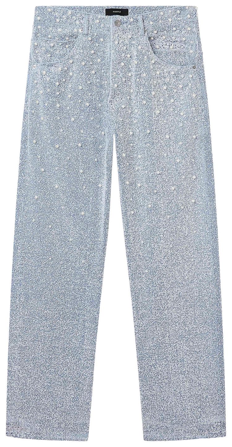 PURPLE BRAND Textured Pearl Light Indigo