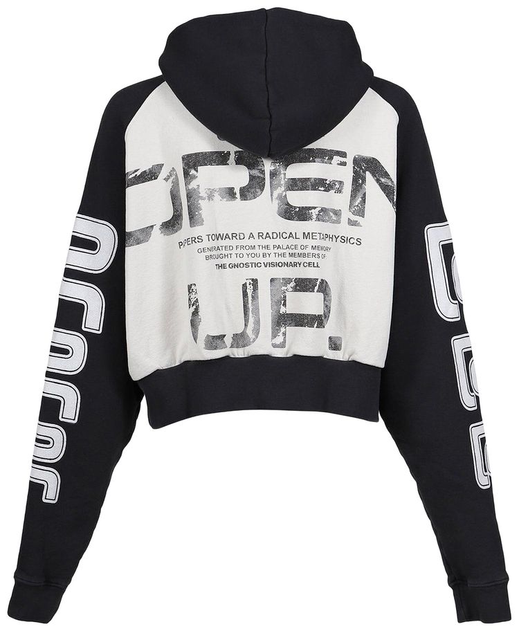 RIVINGTON roi Rebis Open Up Agape Hoodie BlackHeather