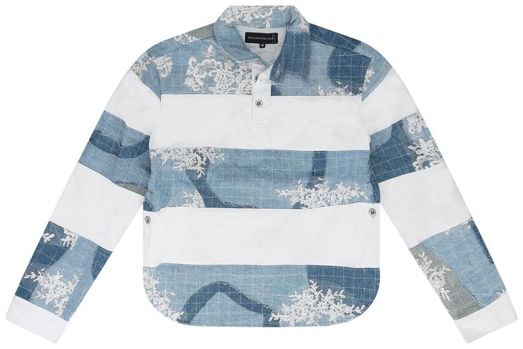 Who Decides War Merged Rugby Polo Shirt Blue