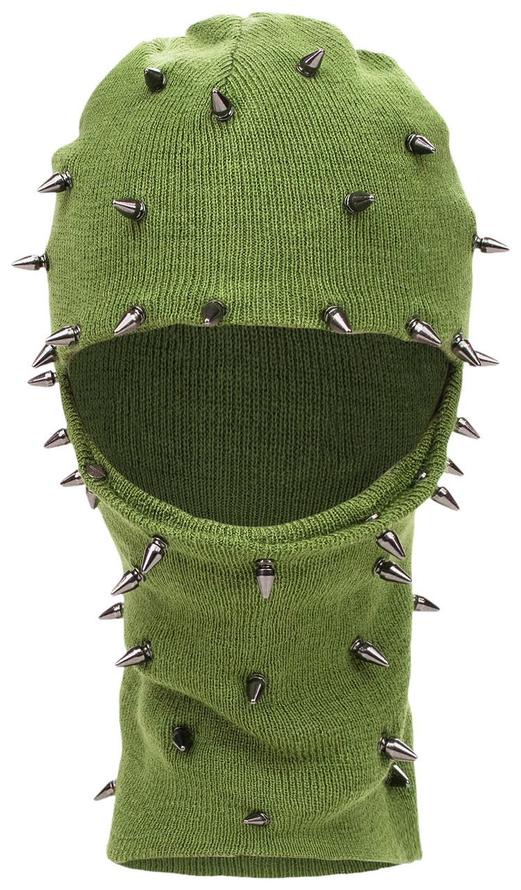 Who Decides War Studded Face Mask Green