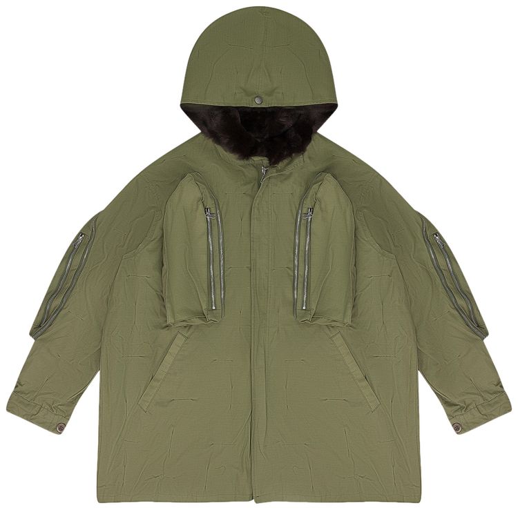 Who Decides War Window Pocket Parka Green