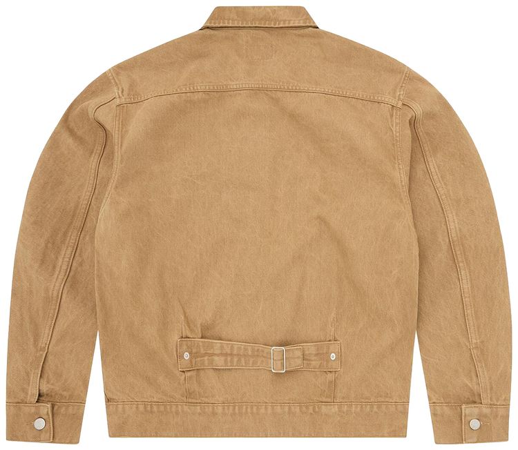 Corteiz Crest Chainstitch Denim Trucker Tan
