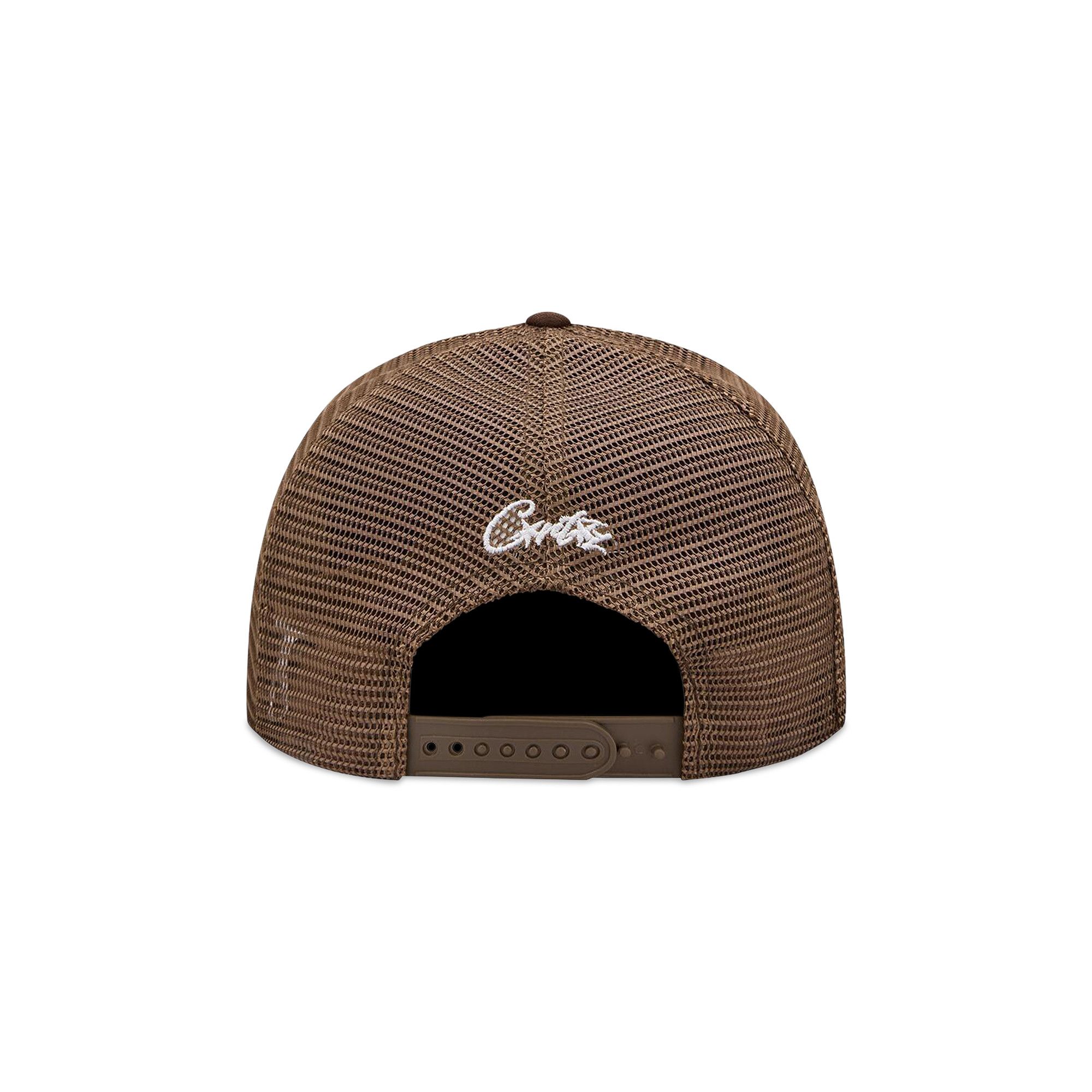Buy Corteiz Island Puff Print Trucker Hat 'Brown' - CRTZ1004 047