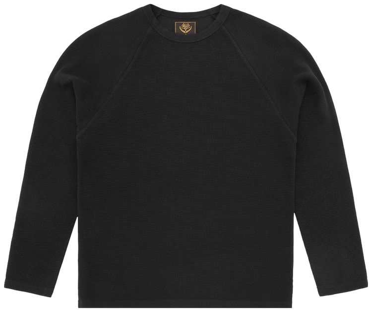 Corteiz Star Raglan Waffle Thermal Black