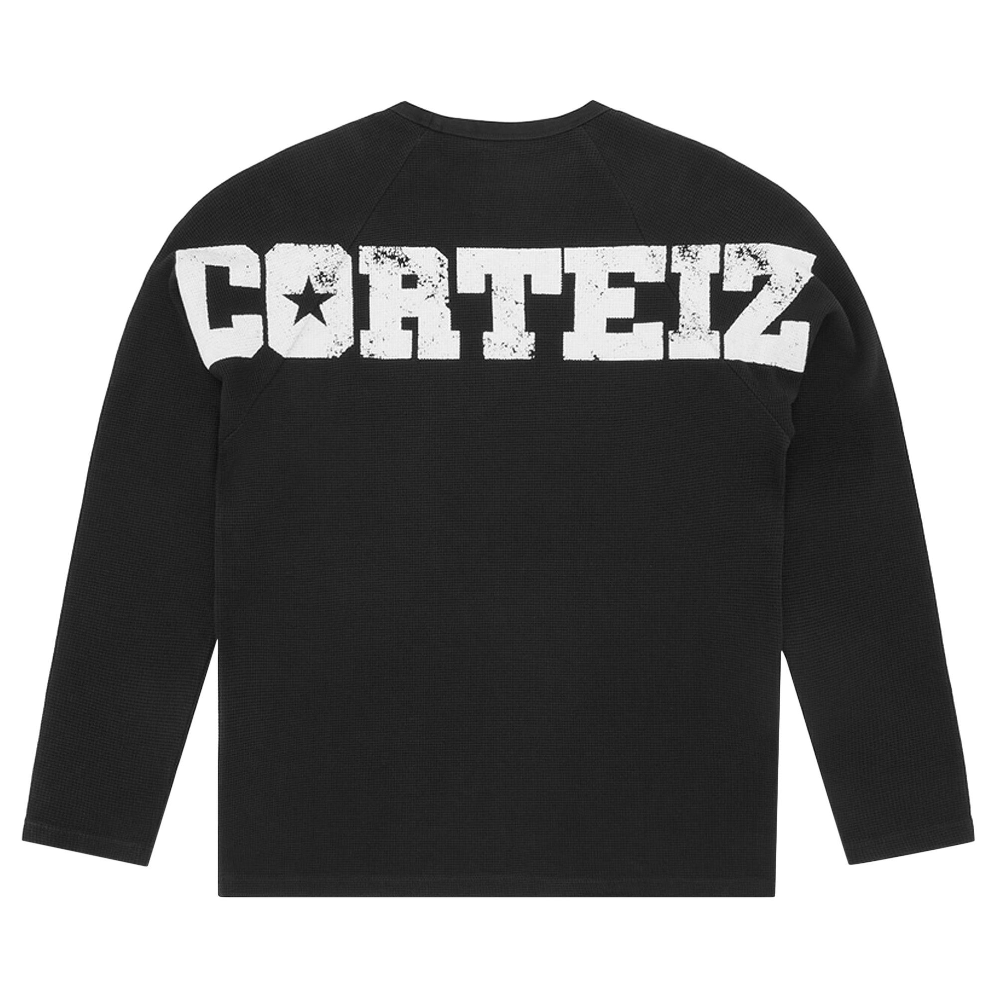 Buy Corteiz Star Raglan Waffle Thermal 'Black' - CRTZ0336 001 | GOAT