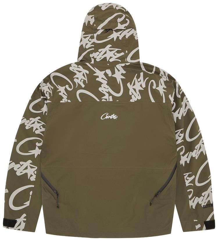 Corteiz Elitework Waterproof Shell Jacket V2 Khaki