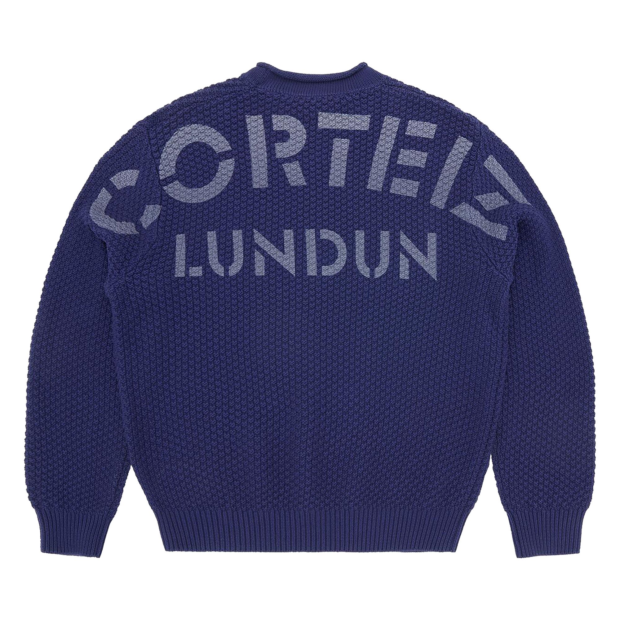 Buy Corteiz Guerillaz Knit Sweater 'Navy' - CRTZ0222 040 | GOAT